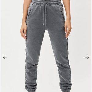 EMBROIDERED SWEATPANTS (CHARCOAL)